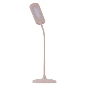 Table lamp EMOS Z7602P – pink metal table lamp with 12 SMD LEDs, 5 W, 4000 K, 1.7 m cord, IP20