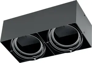Потолочный спот GTV PIREO N OP-PIREN2-20 двойной IP20 чёрный/чёрный