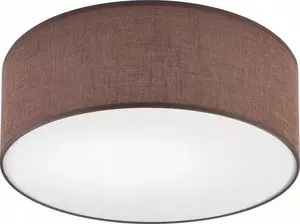 Потолочная лампа LAMKUR Vivian 48420 1×60W E27 коричнево-белая