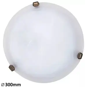 Потолочный светильник Rabalux Alabastro/Duna 1x60W E27 белый/коричневый (модель 3203)