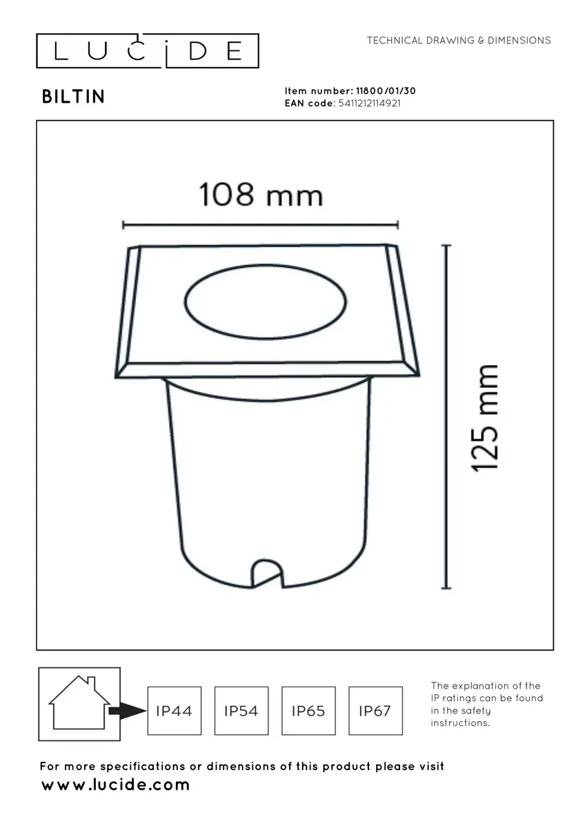 Pendant light Lucide 11800/01/30 Photo 4