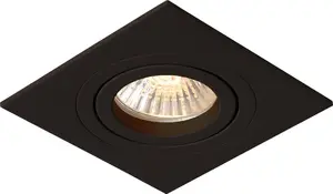 Recessed ceiling light Light Prestige Metis 1, black, single‑light fixture