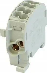 Savienojumu bloks Simet SCB 25-Cu 1-potenciāls kombinēts 100A vadiem 4×2,5–25 mm² pelēks