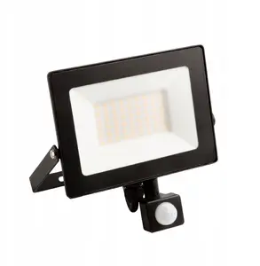 Floodlight ECOLIGHT2 EC79887 LED slim 50W 4500lm 4000K IP65 with motion sensor, black