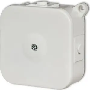 Installation junction box Karlik PHS-2, hermetic, 80×80 mm, white