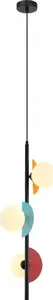 Pakarināmais lukturis Italux Nauti PND-37482-3V-MLTI — 3x25W G9, daudzkrāsains/viens