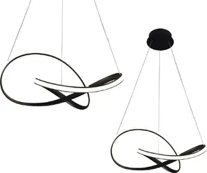 Pendant lamp MILAGRO ML6771 black LED ceiling light, modern design