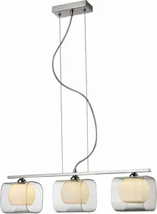 Подвесной светильник Torino Happy 3 3x40W G9 белый/хром, модель 2192-3P