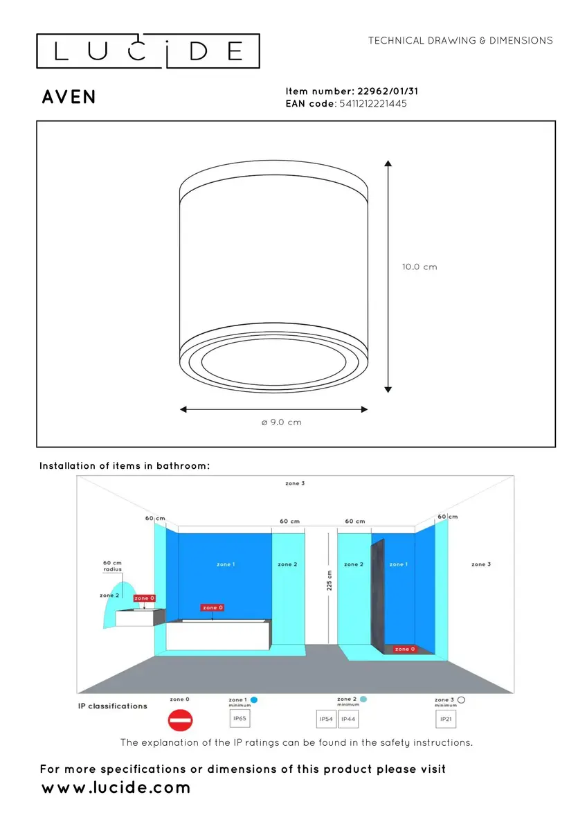 Ceiling light Lucide 22962/01/31 Photo 4