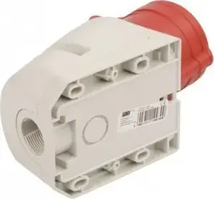 Industrial socket PCE 32A 4P 400V red IP44 model 124-6