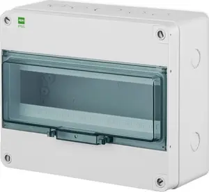 Sadales kārba ELEKTROPLAST Hermetica RN 1x12+1 PE+N IP65 (modelis 2207-01) - dūmu tonis