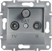 Розетка Schneider Electric Asfora конечная R-TV-SAT без рамки сталь EPH3500162
