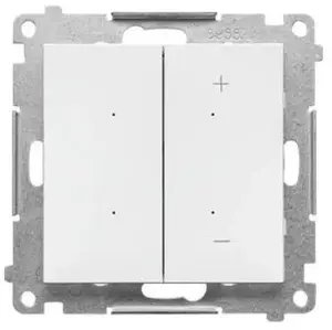 Диммер-модуль Kontakt-Simon TESL1W.01/111 230В клавишный для диммируемых LED, Simon 55 белый матовый