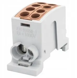 Terminal connector Pozostali F2.0356 (F-ELEKTRO) 100A for Al/Cu conductors 1x25+1x16 / 1x25+1x16, brown