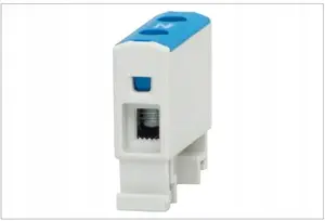 Terminal connector Pozostali F-ELEKTRO F2.0230 1‑pole 1.5–16 mm² blue/gray