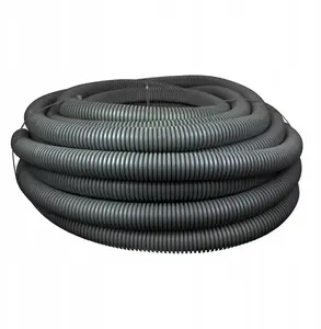 Corrugated PVC Pipe TTPLAST RKSSP 20/16-50, 50 m, FI16/20, 750 N, with pilot