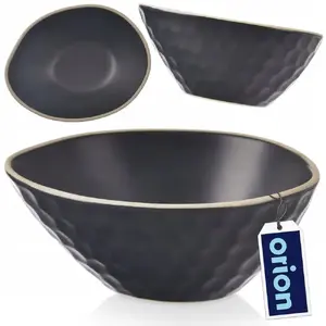 Маленькая керамическая мисочка для закусок ORION TEA TIME 130 мл, чёрная