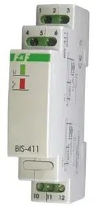 Bistable Relay FF BIS-411-24V — 24V AC/AD, 16A, 1-module DIN-rail