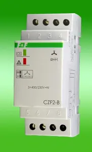 Реле пропадания и асимметрии фаз FF CZF-2B 10A 1NO 4с 55V с контролем контактов контактора