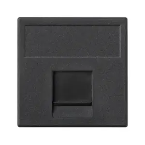 Kontakt-Simon K76/14 rozete, grafīta, plastmasas korpuss, IP20, 45×15×45 mm