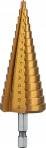 Step Drill Bit högert technik HT6D323, 4–32 mm range, single-piece stepped cutting flute