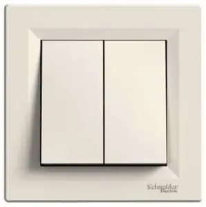 Wall-mounted rocker switch Schneider Electric EPH0300123, cream, single-pole lighting control