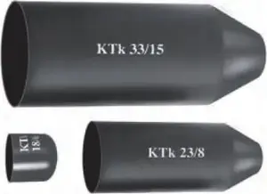 Heat shrink end cap Radpol KTK 90/45, black — cable termination cap WKKK91014381160C0
