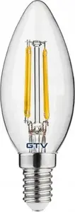 Светодиодная лампа с нитью GTV C35 4000K E14 4W 440 лм LD-C35FL4-40