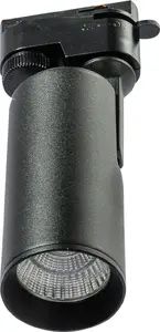 Track spotlight Azzardo KIRKE AZ4656, black, single-phase rail mount