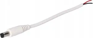 DC power plug Prescot WT-DC-5.5/2.1+15 — 5.5×2.1 mm plug with 15 cm cable