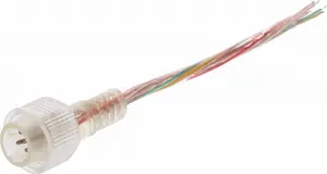 DC waterproof DC plug for RGBW LED strip Prescot LED-ZIP-M-RGBW, clear housing