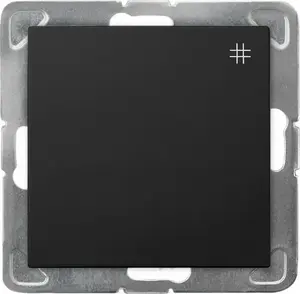 Ospel IMPRESJA cross switch (4-way) black metallic ŁP-4Y/m/33 for wall mounting