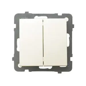 Ospel ŁP-2G/m/27 smart switch, 2-gang, 250 V AC input, 10 A output, IP20, 71×71×40 mm