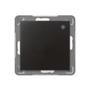Wall Switch Ospel ŁP-4Y/m/50 anthracite — 16 A, 250 V, IP20, 71×71×40 mm