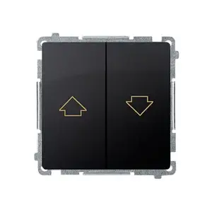 Electrical switch Kontakt‑Simon BMZ1.01/28, Graphite, 250 V AC, 10 A, IP20/IP44, 75×75×41 mm