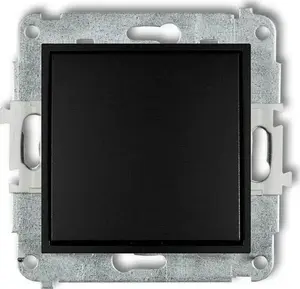 Switch Karlik Mini 12MWP-3.1 flush-mounted stair switch without pictogram, black