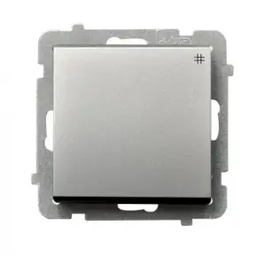 Ospel smart switch ŁP-4R/m/38 — 16 A, 250 V, IP20, silver, 71×71×42 mm