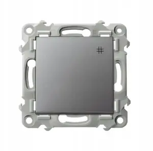 Ospel SZAFIR cross connector gray matte ŁP-4Z/m/70 — modular electrical switch connector