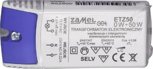 Electronic Transformer ZAMEL ETZ50 230→11.5V, 0–50W (LDX10000041)