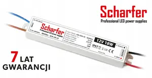LED sealed power supply Prescot SCH-18-12 12V 18W white