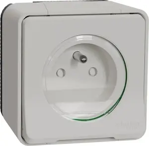 Розетка Schneider Electric Mureva Styl 2P+PE, белая