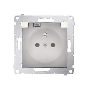 Розетка Kontakt-Simon DGZ1BUZ.01/41A, IP44, 250 В, белая, 75×75×45 мм