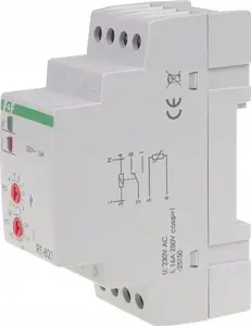 Temperature Controller FF RT-821B, DIN-rail, -4 to 5 °C range, 16 A, 1NO/1NC, 230 V AC, without sensor