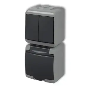 Кнопочный переключатель Karlik 30WGHP-2, IP54, 250 В AC, 16 А