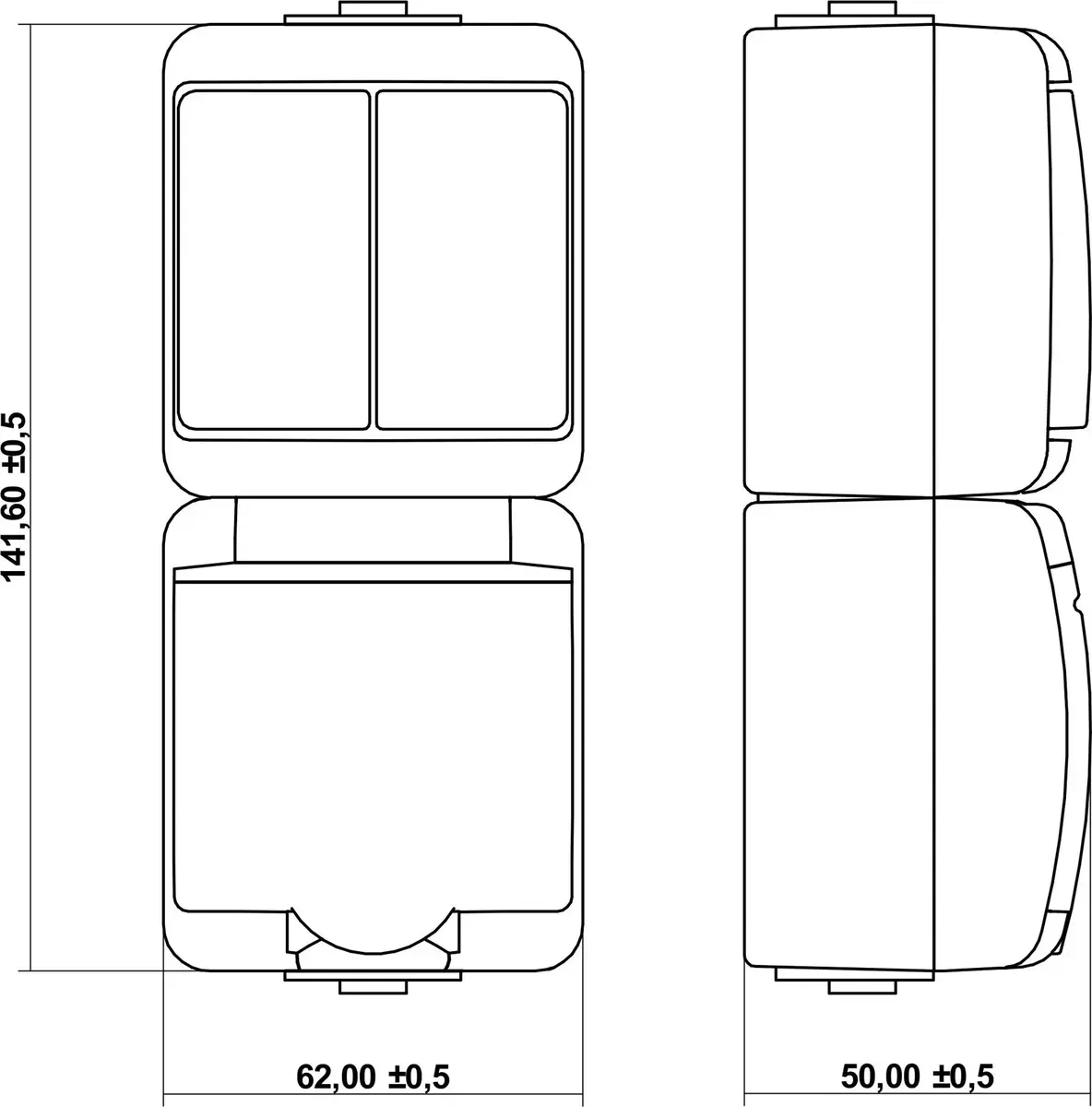 Karlik 30WGHP-2 кнопочный переключатель Photo 2
