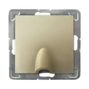 Розетка Ospel GPPK-1Y/m/28 Gold, IP20, 71×71×48 мм