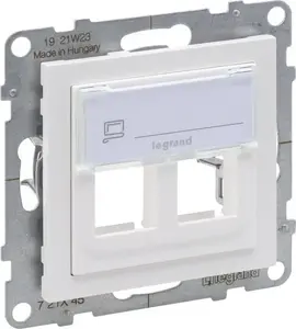 Adapter Keystone double white Legrand SUNO 721145 — dual keystone insert, white