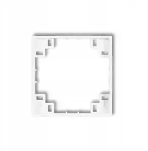 Intermediate frame Karlik 25MRP-1 white matte for electrical switches and sockets