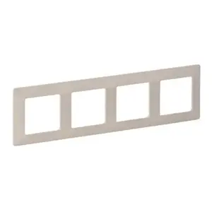 Рамка/накладка для выключателя Legrand 754044 — цвет Almond, термопластик, 299×86×10 мм