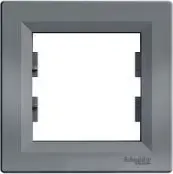 Ierīces rāmītis 1vietas metāla Schneider Electric EPH5800162 priekš slēdžiem un rozetēm